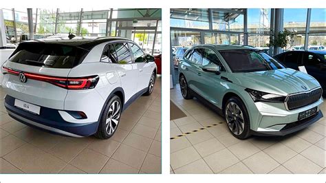 Skoda Enyaq Vs Volkswagen Id4 2021 Visual Comparison Which One Is