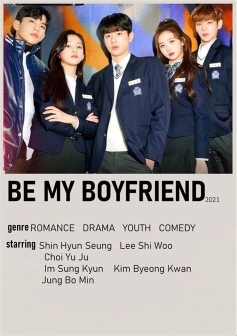 An Advertisement For The Korean Movie Be My Boyfriend Featuring Two