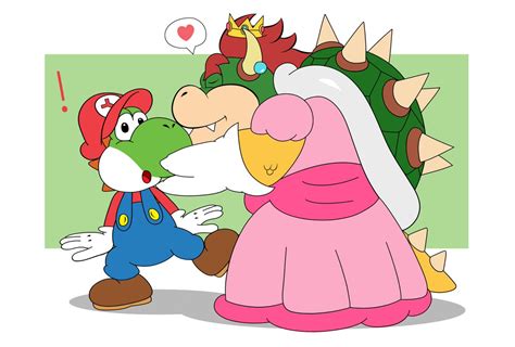 Yoshi And Birdo Kissing