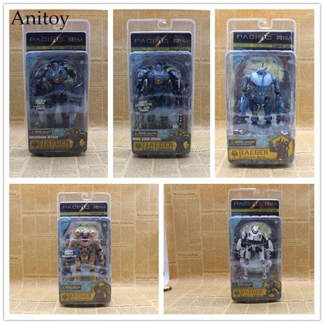 Neca Pacific Rim Gipsy Danger Jaeger Anchorage Attack Tacit Ronin Pvc