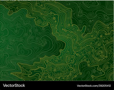 Abstract Topographic Map In Dark Green Royalty Free Vector