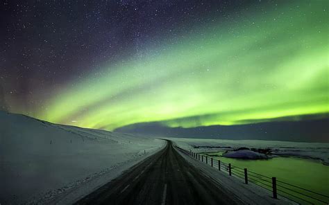 Hd Wallpaper Beautiful Sky Night Winter Iceland Northern Lights