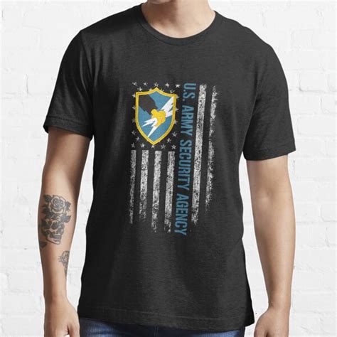 Army Security Agency American Flag T Shirt For Sale By Lorigfu8