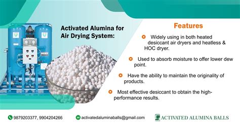 Activated Alumina As Air Drying Desiccant Compressed Air Activated