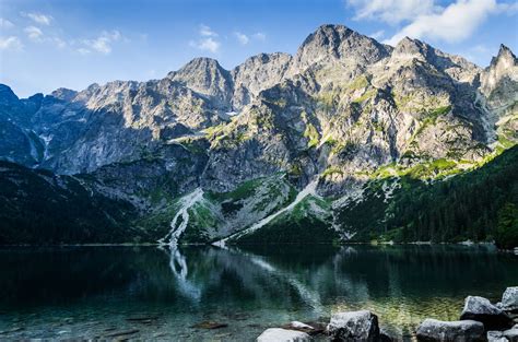 Morskie Oko Lake Tatra Mountains Mountains Natural Landmarks