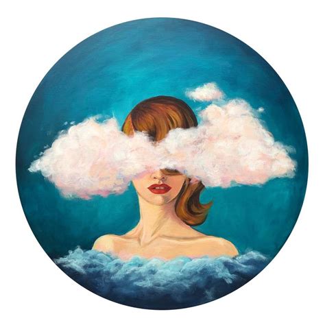 With Head In The Clouds Painting By Katia Meller Saatchi Art