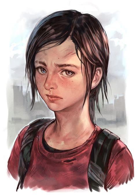 the art of video games on twitter fan art the last of us ellie artist click burgundy