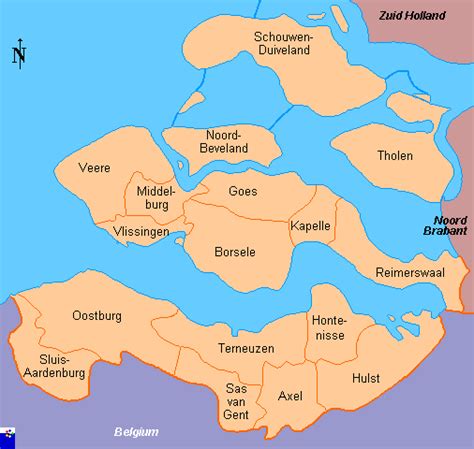Zeeland Netherlands Map