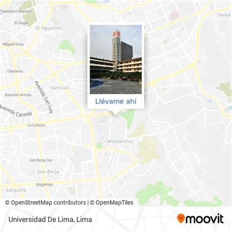 ¿cómo Llegar A Universidad De Lima En Santiago D En Autobús