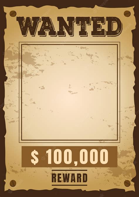 Wanted Poster Template For Kids