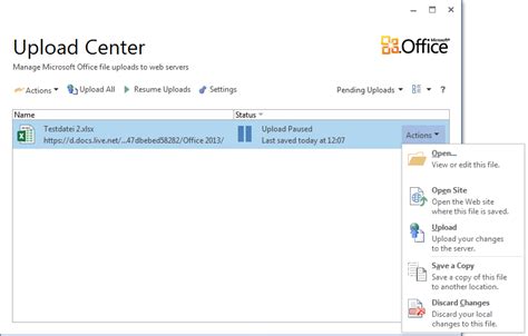 Office 2013 Upload Center Excel Inside Solutions