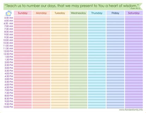 Free Printable Hourly Schedule Template Printable Templates