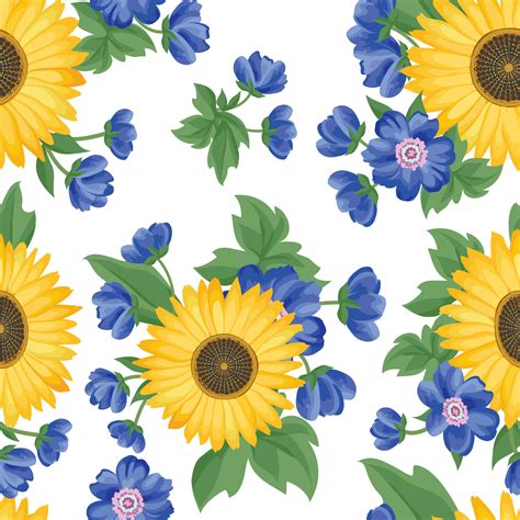 Floral Seamless Pattern Flower Background Flourish Garden 524212