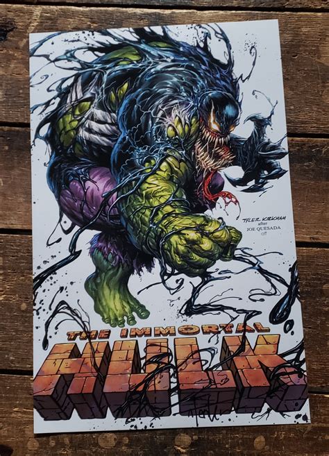 The Immortal Hulk Venom Lithograph Tyler Kirkham Store