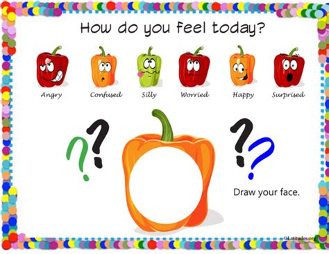 How Do You Feel Today Draw Peppers Feelings Chart Acn Latitudes