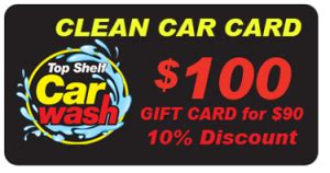 Whatever the occasion, if your friend, associate or family member drives a car, pickup or suv, they'll enjoy a gift of 4 free kaady car washes! Car Wash Gift Cards - Top Shelf Car Wash