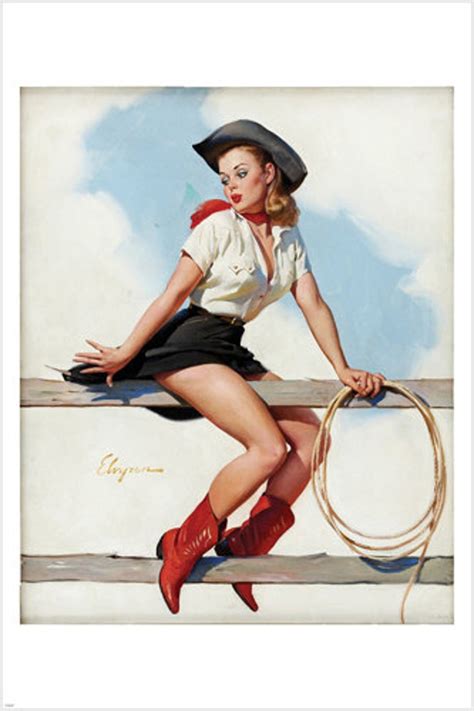 Vintage Hi Ho Silver Cowgirl Calendar Illustration Poster Etsy