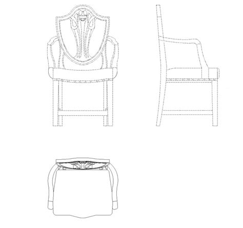 Outdoor Armchair Cad Block Detail Armchairs Cad Block Autocad File