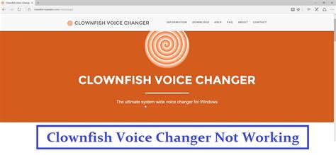 Similar to clownfish voice changer. Clownfish Voice Changer Not Working (1-800-215-0329) Steps ...