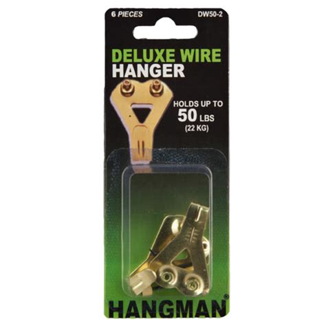Hangman Brass Picture Wire Hanger 2 Pack Hangman Products Uk