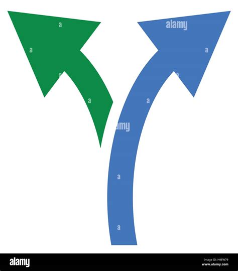 Two Way Arrow Symbol Arrow Icon Curved Arrows Left And Right Stock
