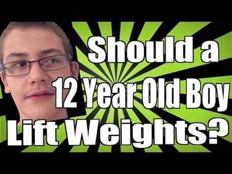Maybe you would like to learn more about one of these? Should a 12 Year Old Boy Lift Weights? - YouTube