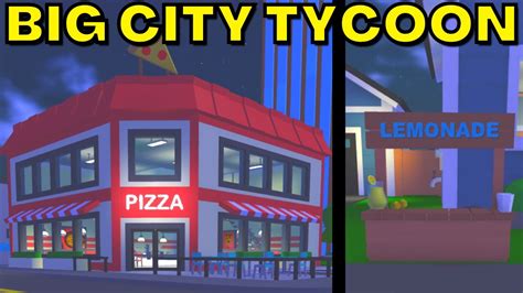 New Roblox Big City Tycoon From The Makers Of Roblox Tropical Resort