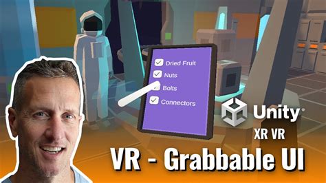 Unity VR XR Interaction Toolkit Grabbable UI Canvas Tablet YouTube