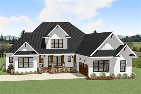 4 Bed Country Craftsman With Garage Options 46333la Architectural