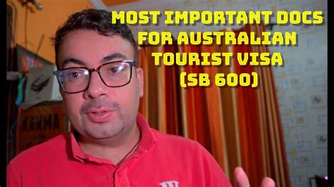 Most Important Docs For Sure Shot Australian Tourist Visa No Refusal Youtube