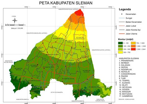 Peta Kabupaten Sleman