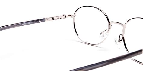 Designer Eyewear In Round Silver Glasses Frame Specscart
