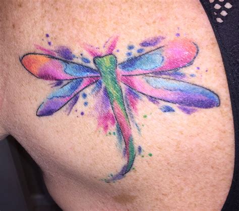 Watercolor Dragonfly Tattoo Watercolor Dragonfly Tattoo Dragonfly Tattoo Tattoos With Meaning