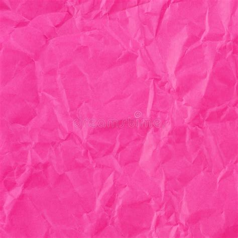 Pink Crumpled Paper For Texture Or Background Stock Photo Image Of