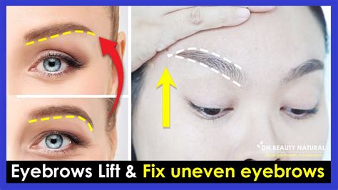 Naturally Eyebrows Lift Eyelids Lift Fix Uneven Eyebrows No Surgery