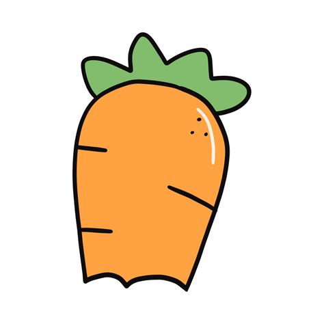 Carrot Cartoon Icon Hand Drawn 36460245 Png