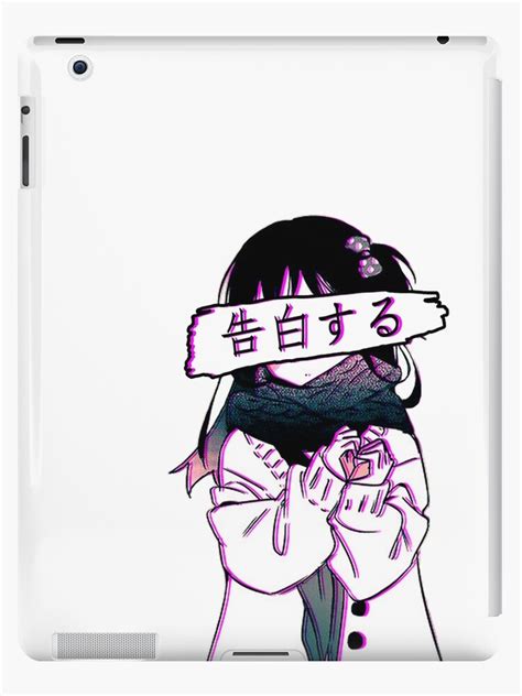 Confession Sad Japanese Anime Aesthetic Ipad Case And Skin For Sale