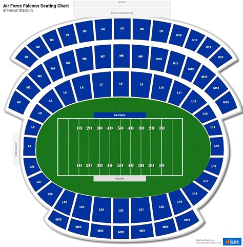 Air Force Stadium Seating Chart Airforce Military