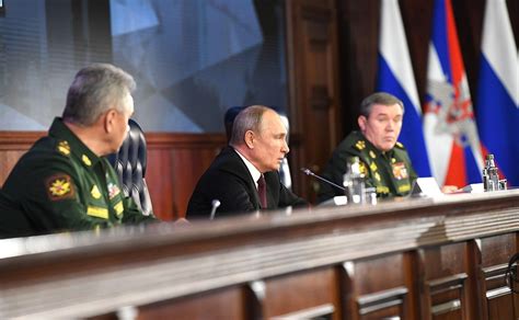 Expanded Meeting Of The Defence Ministry Board President Of Russia