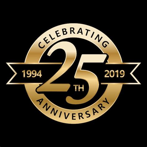 Premium Vector Celebrating 25th Years Anniversary