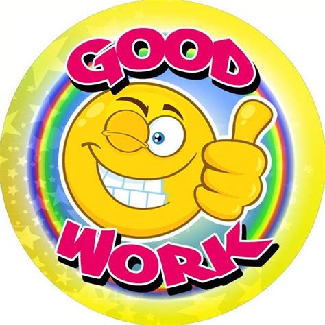 144 Good Work 30mm Reward Stickers For Teachers Parents And Etsy Uk