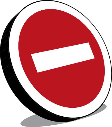 No Entry Sign Clip Art At Vector Clip Art