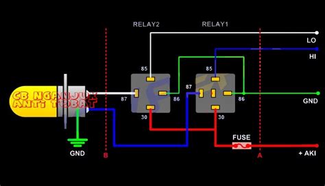 Rangkaian Relay 4 Kaki D Laiqa Arena Skema Relay Starter Toyota