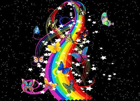 Unicorns Rainbows And Butterflies Background Rainbows And Butterflies