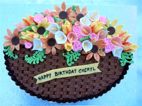 Then you click the box to create the photo. Ronna's Blog: Flower Basket Cake