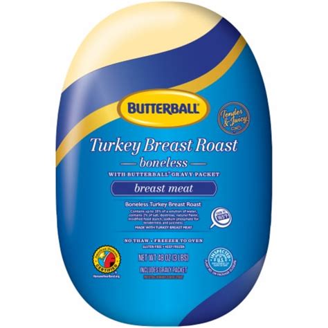 butterball frozen boneless turkey breast roast with gravy packet 3 lbs smith s food and drug