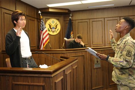 Camp Zama High School Students Have Their Day In Court During Law Day
