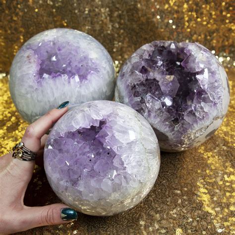 Gemstone Sale Amethyst Geode Sphere