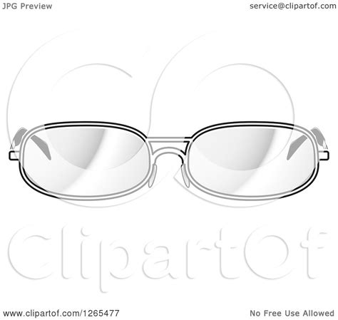 Clipart Of A Pair Of Eyeglasses Royalty Free Vector Illustration By Lal Perera 1265477