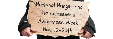 national hunger and homelessness awareness week